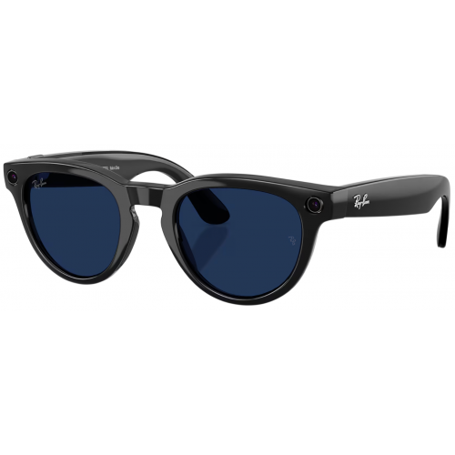 Умные очки Ray-Ban Meta* Headliner Gen 2 Shiny Black, Фотохромные линзы Clear to Sapphire Transitions (RW4013), размер M